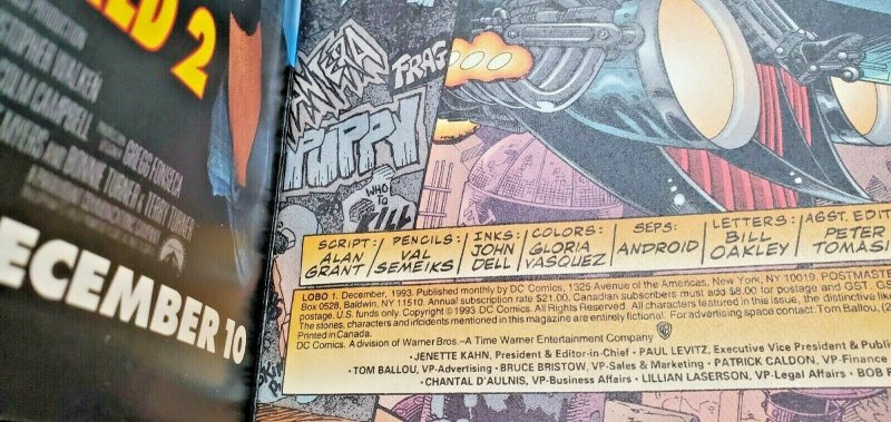 LOBO (1993 Series) (DC) #1 Near Mint Comics Book