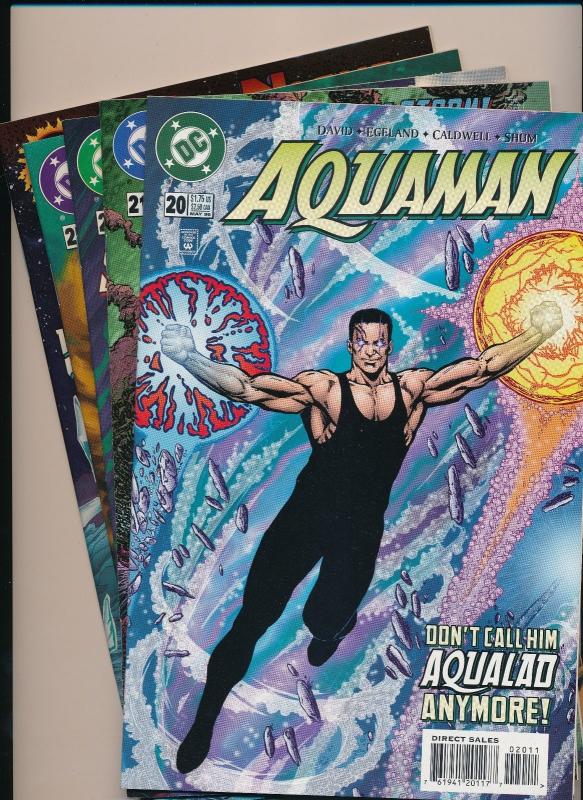 DC Comics AQUAMAN #20,21,24,25,26 (lot of 5 Comics) 1996  ~VF (HX599)