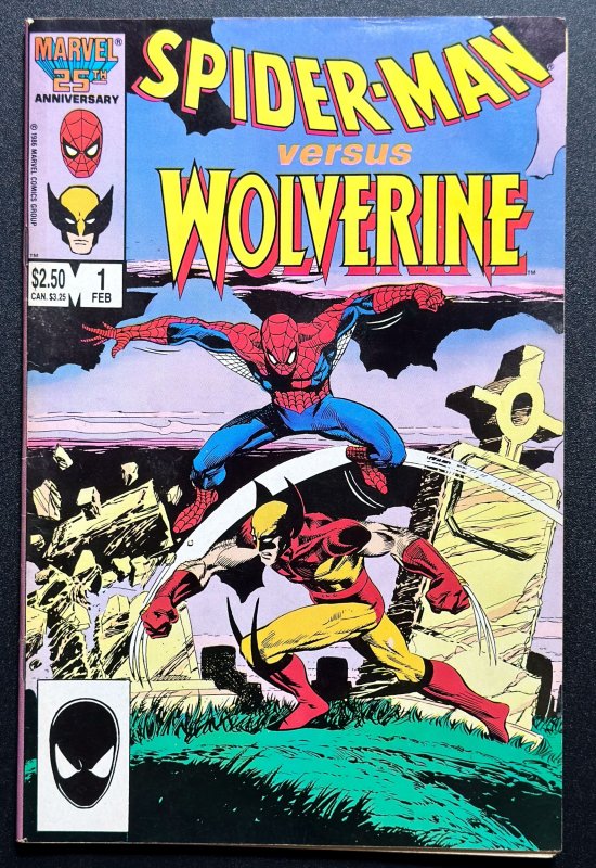 Spider-Man vs. Wolverine #1 (1987) Key Issue! VF+