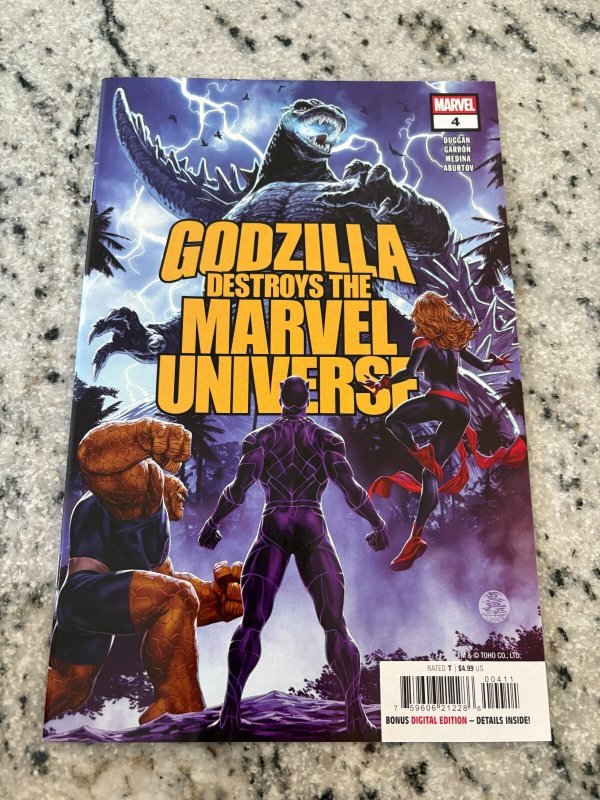 Godzilla Destroys The Marvel Universe # 4 NM Comic Book 1st Print 11 J436