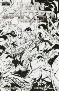 John Carter: The End #5 Gary Brown Black & White Cover Dynamite NM.