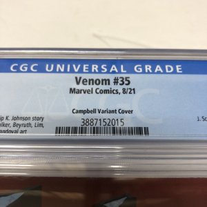 Venom # 35 (CGC 9.8) Campbell Variant Cover
