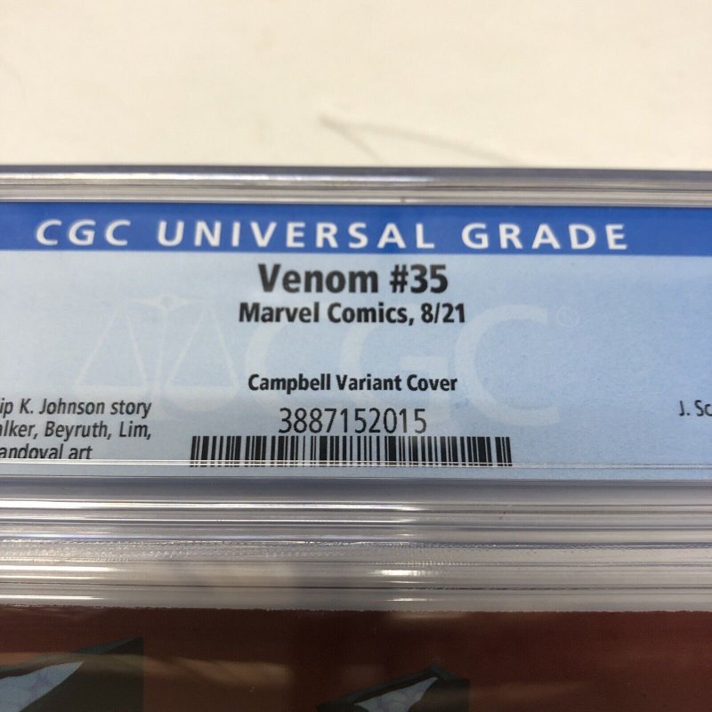 Venom # 35 (CGC 9.8) Campbell Variant Cover