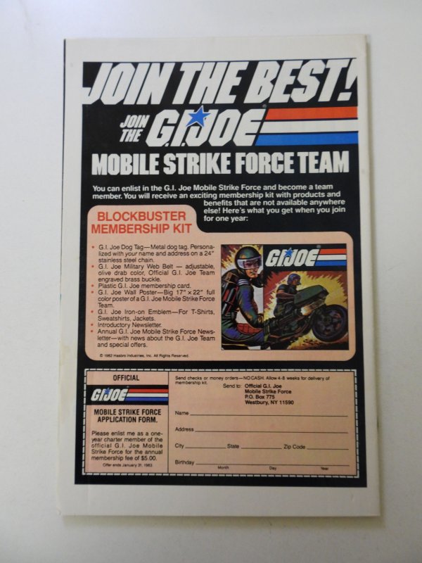 G.I. Joe: A Real American Hero #2 (1982) FN/VF condition