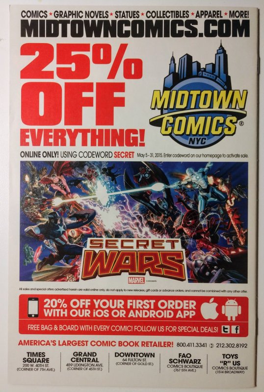 Deadpool's Secret Secret Wars #1 (9.4, 2015) Action Figure Cover