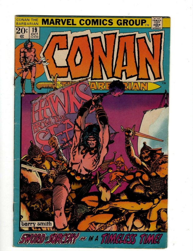 Conan The Barbarian #19 FN/VF Marvel Comic Book Barry Smith Kull King Sword NP16