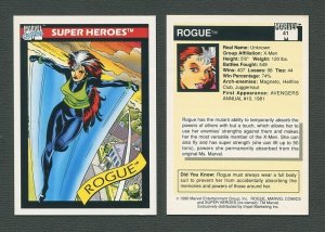 1990 Marvel Comics Card  #41 (Rogue)  NM