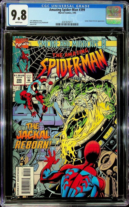 The Amazing Spider-Man #399 (1995) - CGC 9.8 - Cert#4241835017