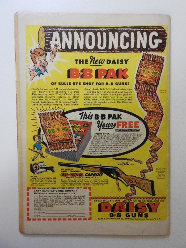 Captain Marvel Adventures #97 (1949) GD Condition Centerfold detached