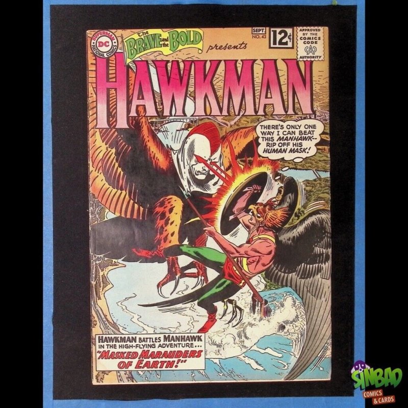 The Brave and the Bold, Vol. 1 35 2nd Silver Age Hawkman Hawkgirl