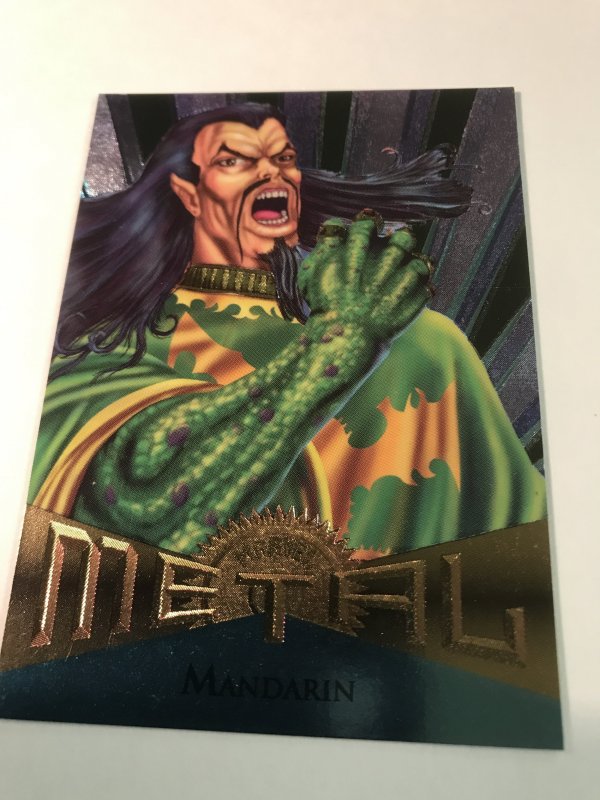 MANDARIN #24 card : Marvel Metal 1995 Fleer Chromium; NM/M X-men Avengers, base