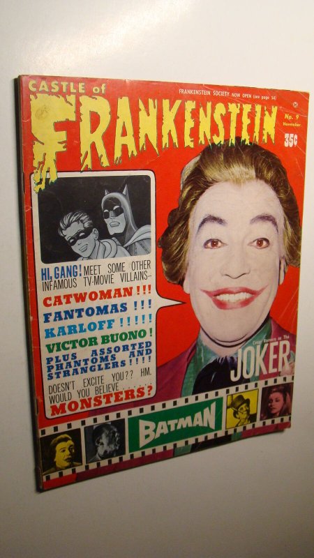 CASTLE OF FRANKENSTEIN 9 *SOLID COPY* DRACULA BATMAN FAMOUS MONSTERS 1971