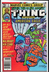 Marvel Two-in-One Annual #6 Newsstand Edition (1980) American Eagle [Key Issue]