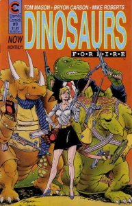 DINOSAURS FOR HIRE #3, VF/NM, Tom Mason, T-Rex ,Eternity, 1988, more in store