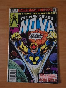 The Man Called Nova #25 Newsstand Variant ~ FINE FN ~ 1979 Marvel Comics