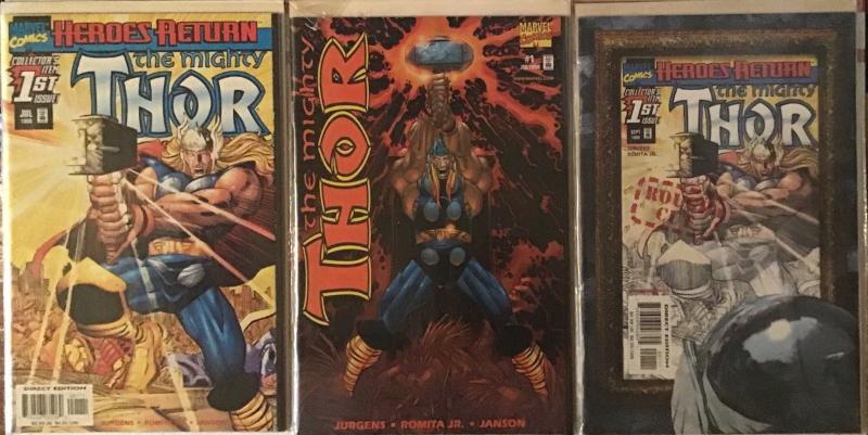 THOR 3 #1’S! DYNAMIC FORCES VARIANT, ROUGH CUT VERSION,DIRECT.ALL N/M 9.4+