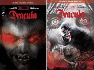 2025 UNIVERSAL MONSTERS DRACULA BLACK & WHITE SPECIAL COMPLETE #1-2 Cover A Set
