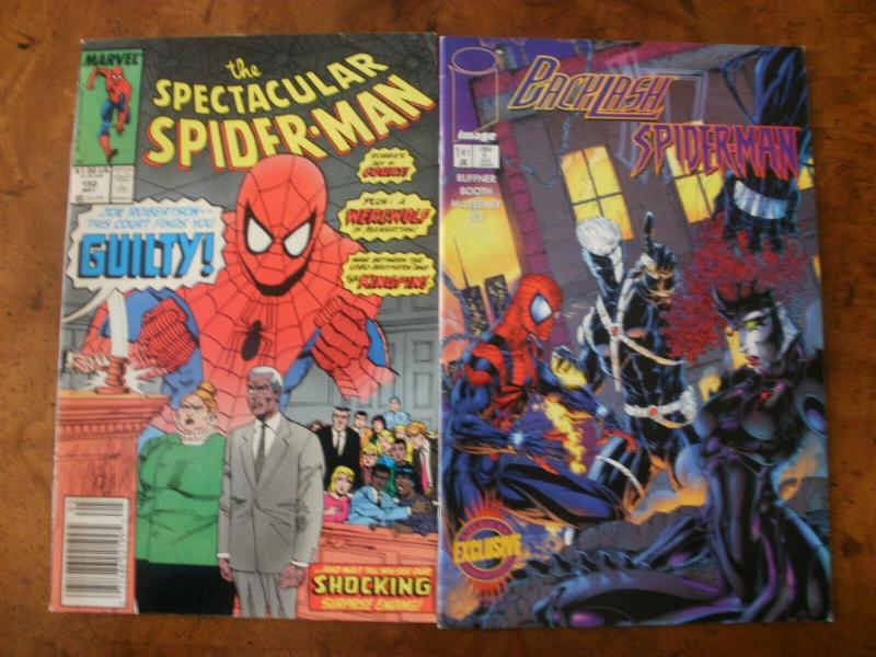 2 Comic Book: MARVEL Spectacular Spider-man #150 & IMAGE Backlash / Spider-man 1