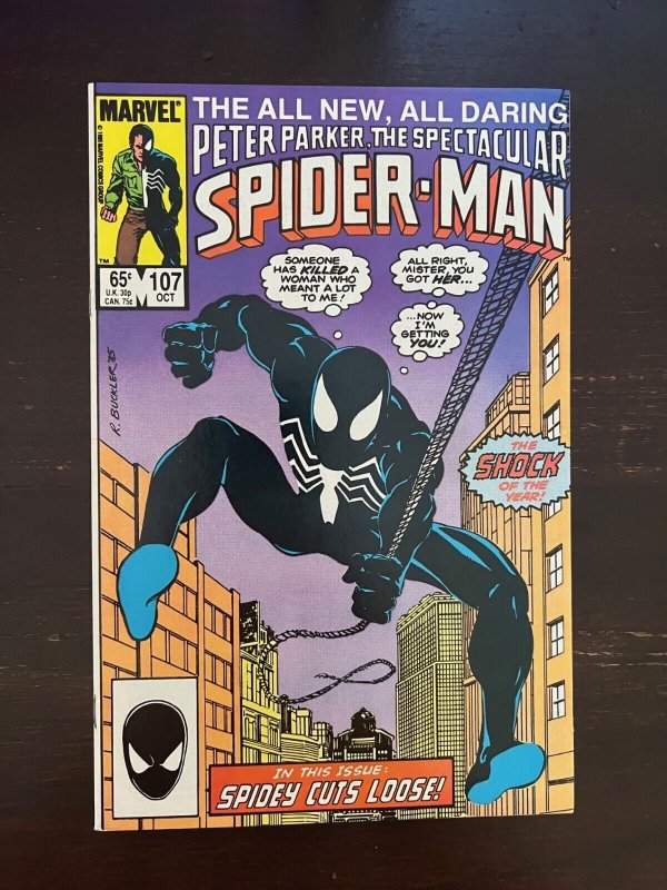 Spectacular Spider-Man #107 NM- 9.2 Marvel 1985