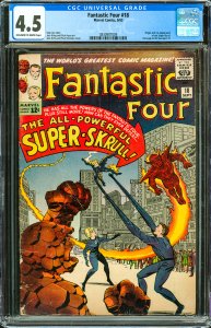 Fantastic Four #18 (1963) CGC Graded 4.5 - 1st app of Super-Skrull.