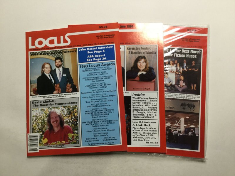 Locus Magazine 1973 384 385 387 389 391 392 393 Magazine Lot Vf 8.0 Locus Pub.