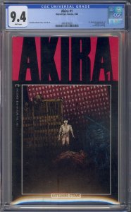 AKIRA #1 CGC 9.4 1ST AMERICAN APPEARANCE KANEDA & TETSUO WHITE PAGES 