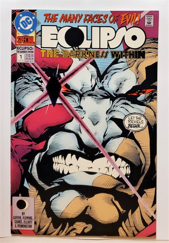 Eclipso: The Darkness Within #1 w/ Eye Jewel (July 1992, DC) 8.5 VF+