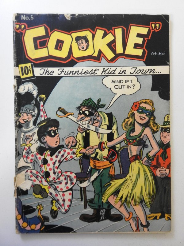 Cookie #5 (1947) FR Condition Cover detached, 1st wrap detached bottom staple