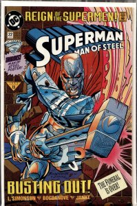 Superman: The Man of Steel #22 (1993) Steel [Key Issue]
