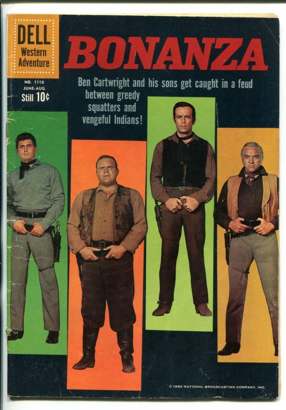 BONANZA #1110 1960-DELL-FOUR COLOR COMICS-TV SERIES-MICHAEL LANDON-vg