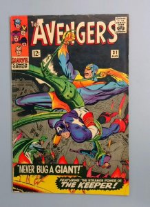 Avengers #31, FN- Scarlet Witch leaves Team Marvel Comics, 1966 JR1
