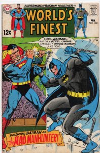 World's Finest Comics #182 (1969) Superman and Batman and Robin