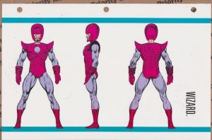Official Handbook of the Marvel Universe Sheet- Wizard