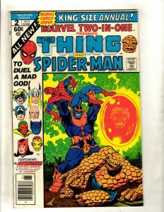 Marvel Two-In-One Annual # 2 VF Comic Book Feat. Thing & Thanos Captain Marv NP9