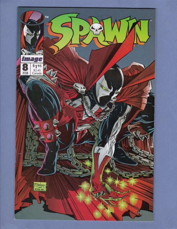 Spawn #8 NM- Alan Moore Todd McFarlane Frank Miller Image Comics 1993