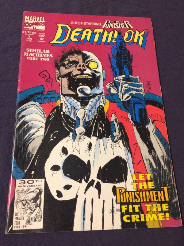 Deathlok #7 w/ Punisher  Marvel (1991) VF+