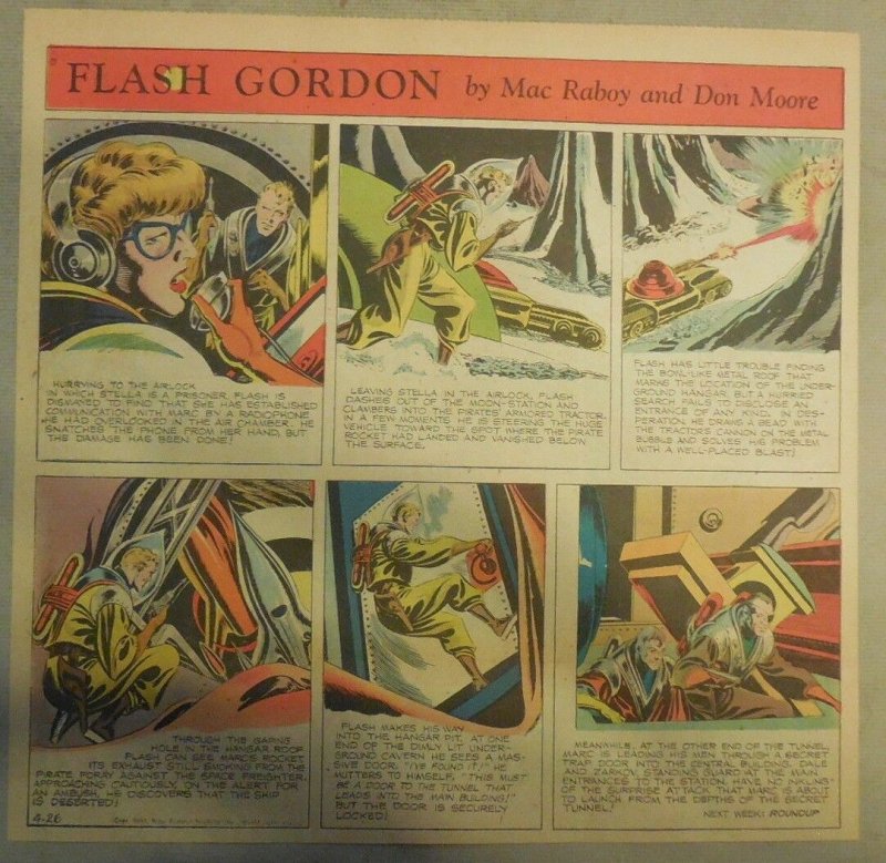 Flash Gordon Sunday Page by Mac Raboy from 4/26/1953  2/3's Full Page Size 