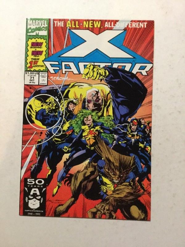 X-Factor 71 NM Near Mint Signed By Larry Stroman W/ C.O.A.