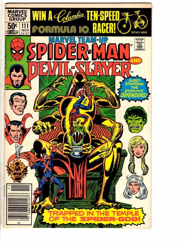 7 Marvel Team-Up Comic Books # 93 94 96 98 102 110 111 VF Range Spider-Man AH2