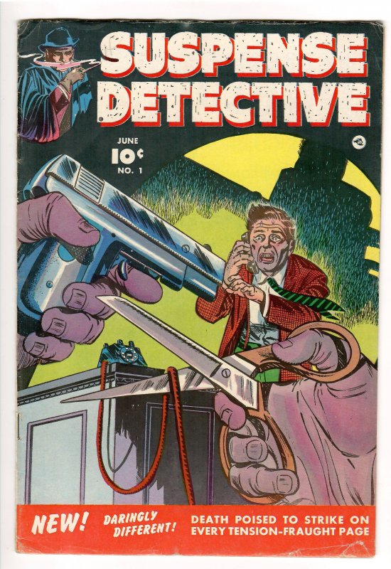 SUSPENSE DETECTIVE #1 1952 GEORGE EVANS/BERNARD BAILEY ART!