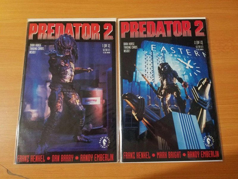 Predator 2 1-2 Complete Set Run! ~ NEAR MINT NM ~ 1991 Dark Horse Comics