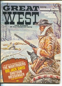 Great West 12/1974-Myron Fass & Stanley A. Harris-Carl Burgos-Dead body in sn...