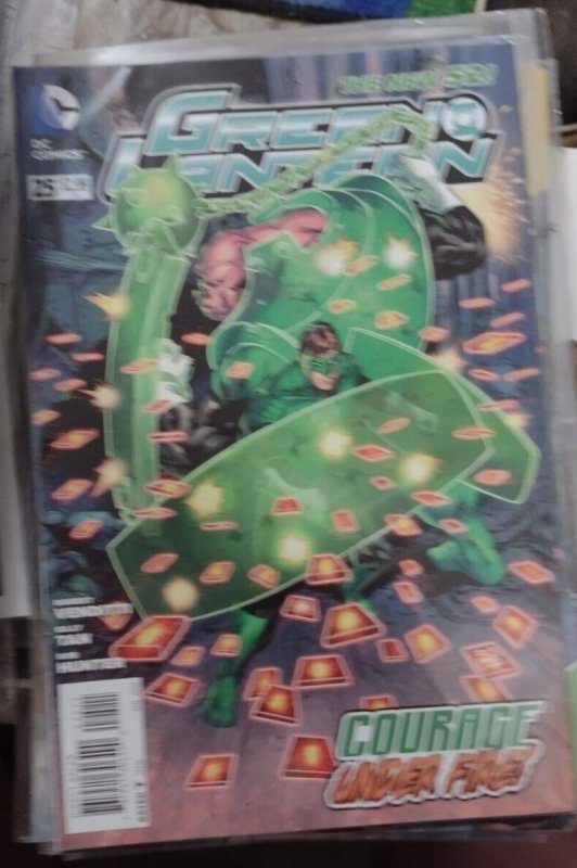 GREEN LANTERN # 25  2014 DC the new 52 COURAGE UNDER FIRE