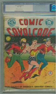 Comic Cavalcade #1  (1942) CGC 7.5! OWW Pages!