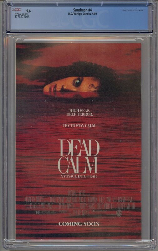 SANDMAN #4 CGC 9.6 1ST LUCIFER MORNINGSTAR WHITE PAGES