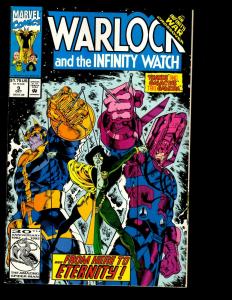 12 Warlock And The Infinity Watch Comics # 1 2 8 9 10 12 13 14 16 17 19 20 EK10