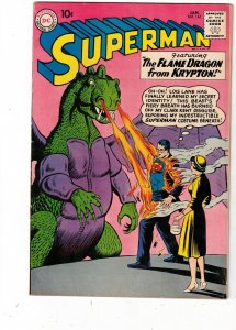 Superman #142 (1961) 1st Flame Dragon of Krypton FN/VF Utah CERTIFICATE Wow!