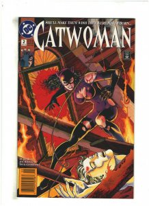 Catwoman #2 VF/NM 9.0 Newsstand DC Comics 1993 Jim Balent