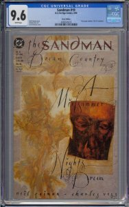 SANDMAN #19 CGC 9.6 ERROR EDITION WHITE PAGES 5018 