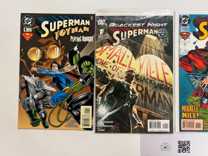 4 Superman DC Comic Books # 1 1 2 708 Batman Wonder Woman Robin Flash 97 JS35